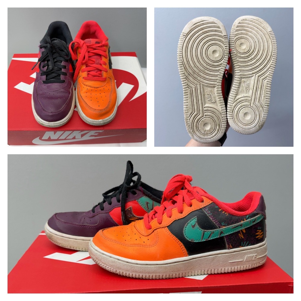 Nike Force 1 LV8 What The 90s Kids Youth 1.5 Athletic Shoes Sneakers Multi-Color